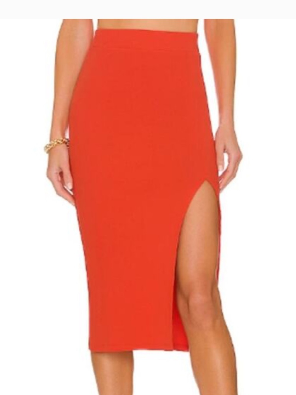 NSF Red Maxi Skirt